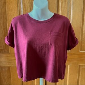 H&M Cropped Pocket T-shirt